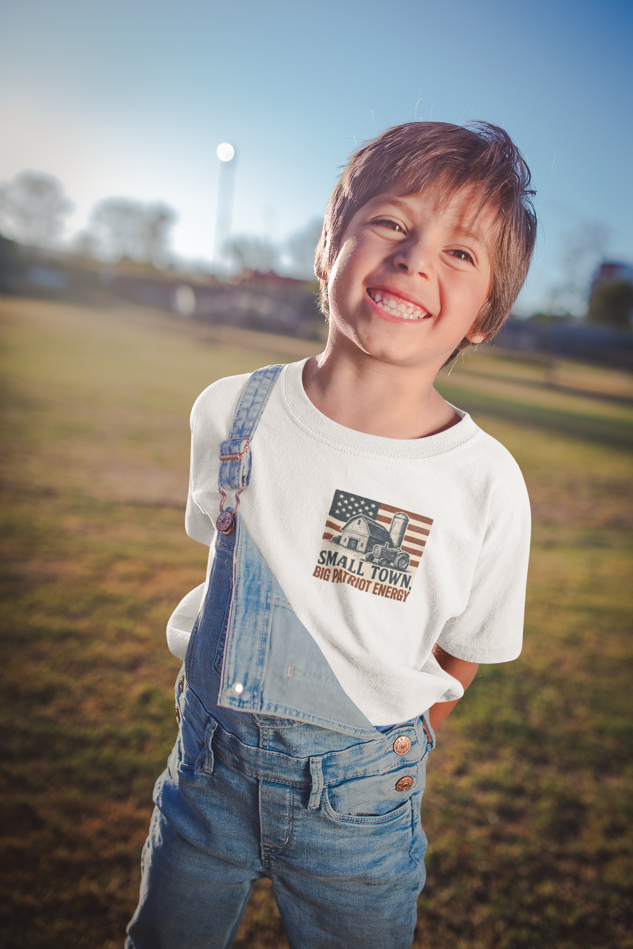 Kiddos Small Town Big Patriot Energy