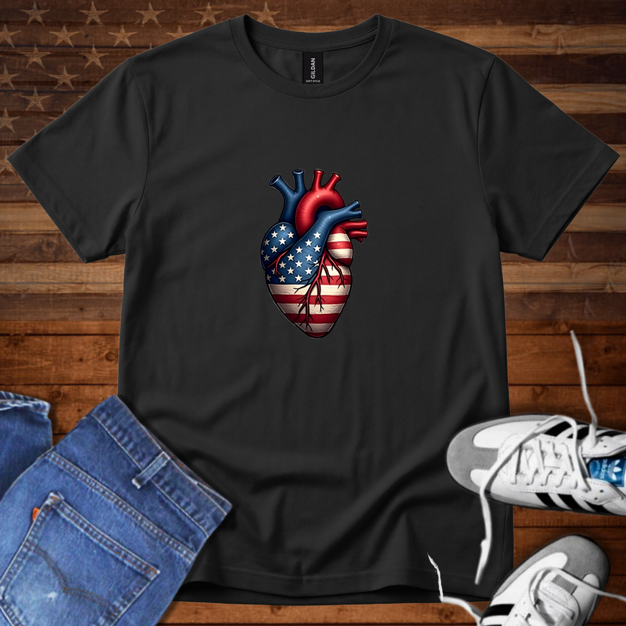 Shameless Patriots Heart Logo
