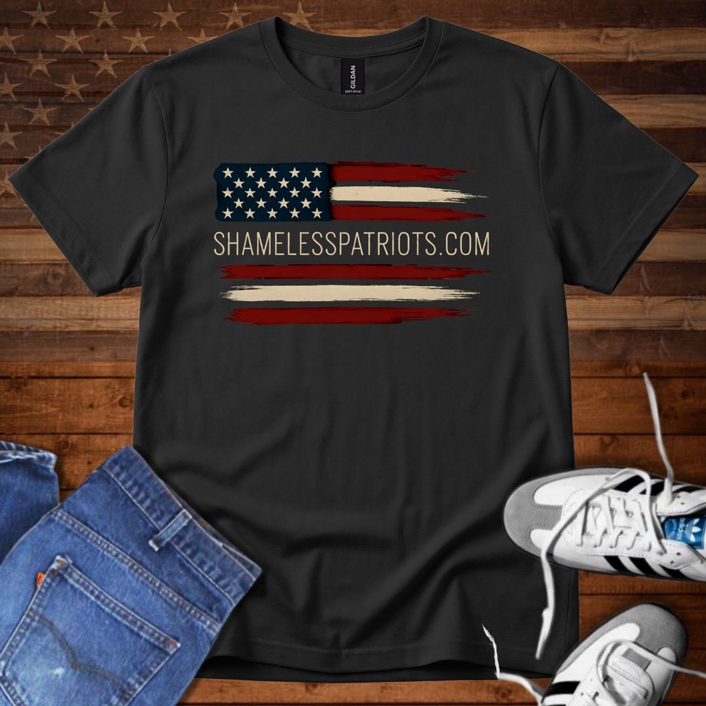 SHAMELESSPATRIOTS.COM distressed Flag