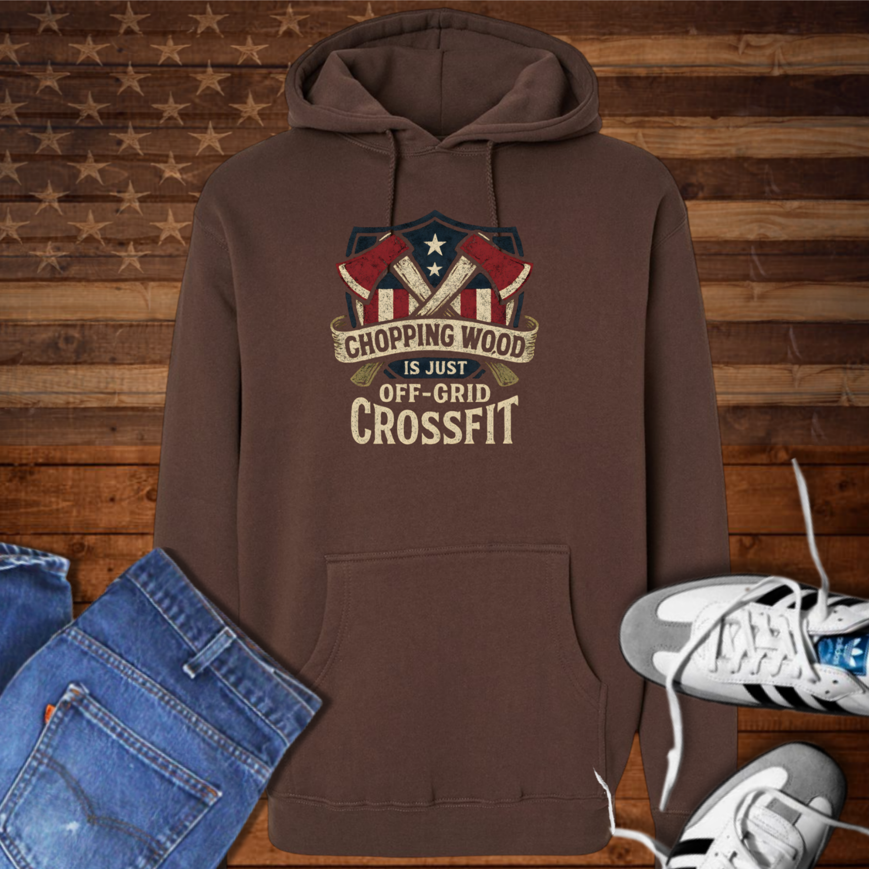 Chopping Wood Off grid Crossfit (H)