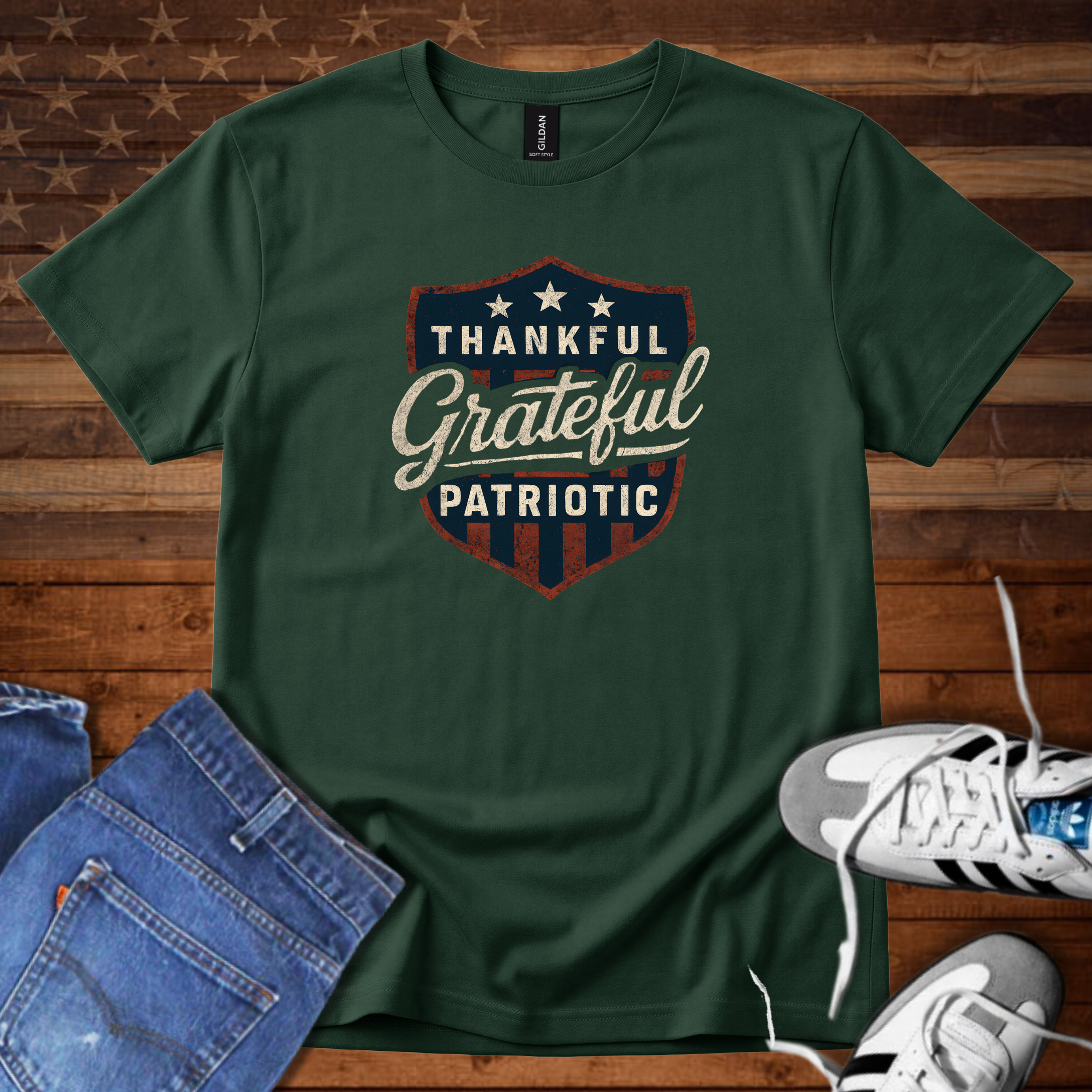 Thankful Grateful Patriotic