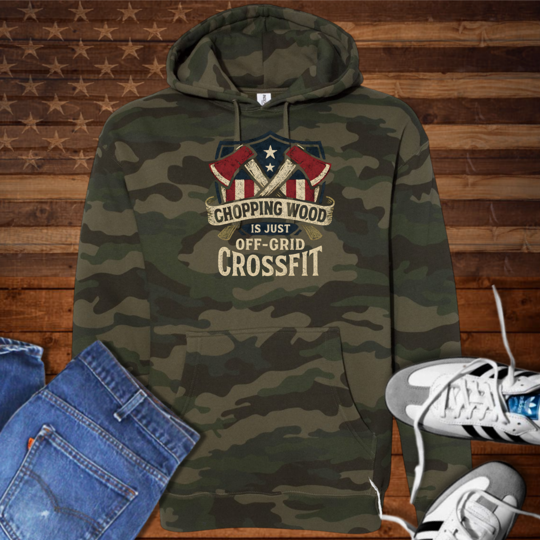 Chopping Wood Off grid Crossfit (H)