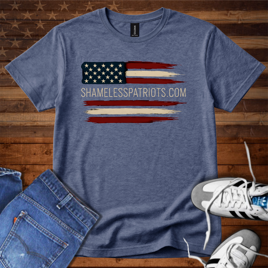 SHAMELESSPATRIOTS.COM distressed Flag