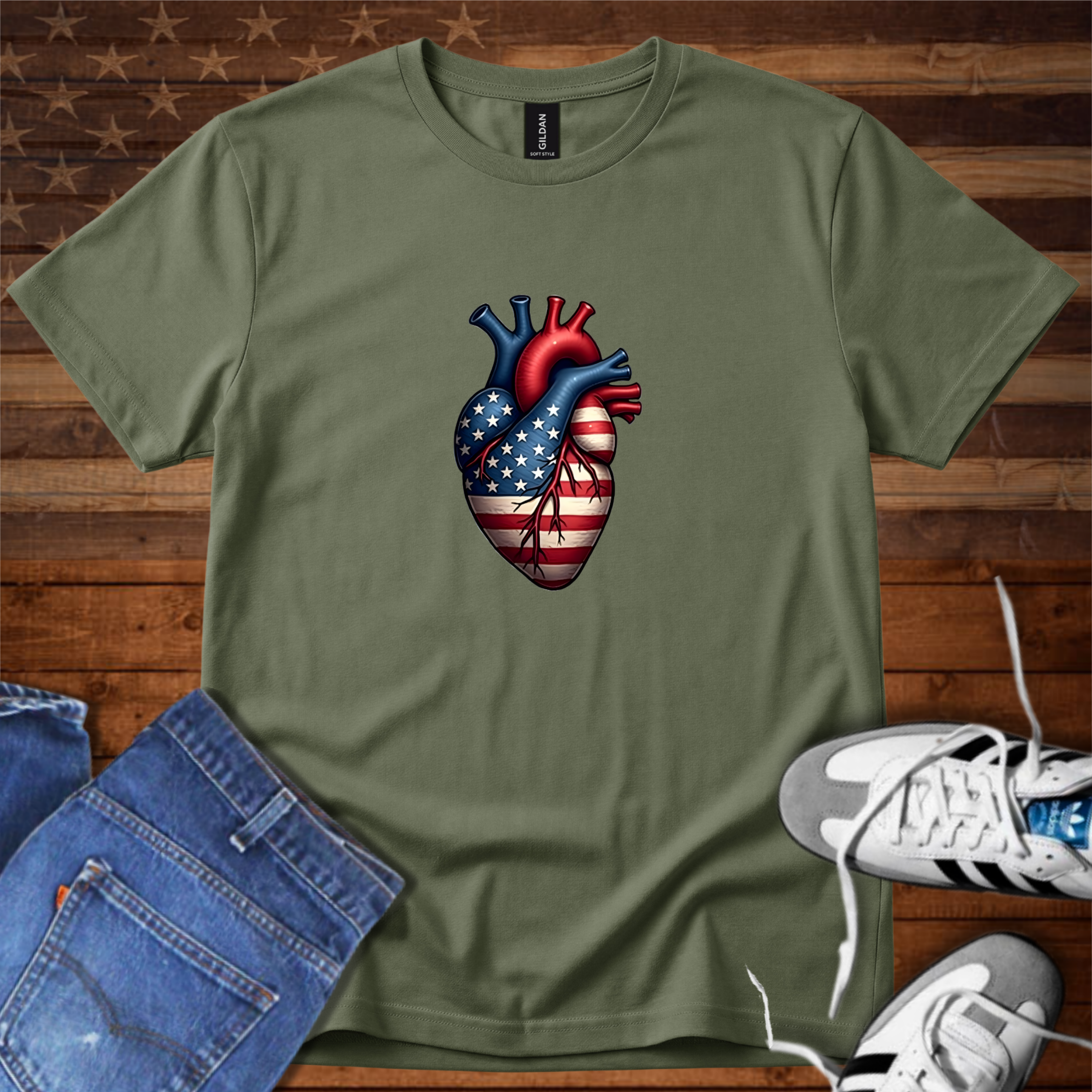 Shameless Patriots Heart Logo