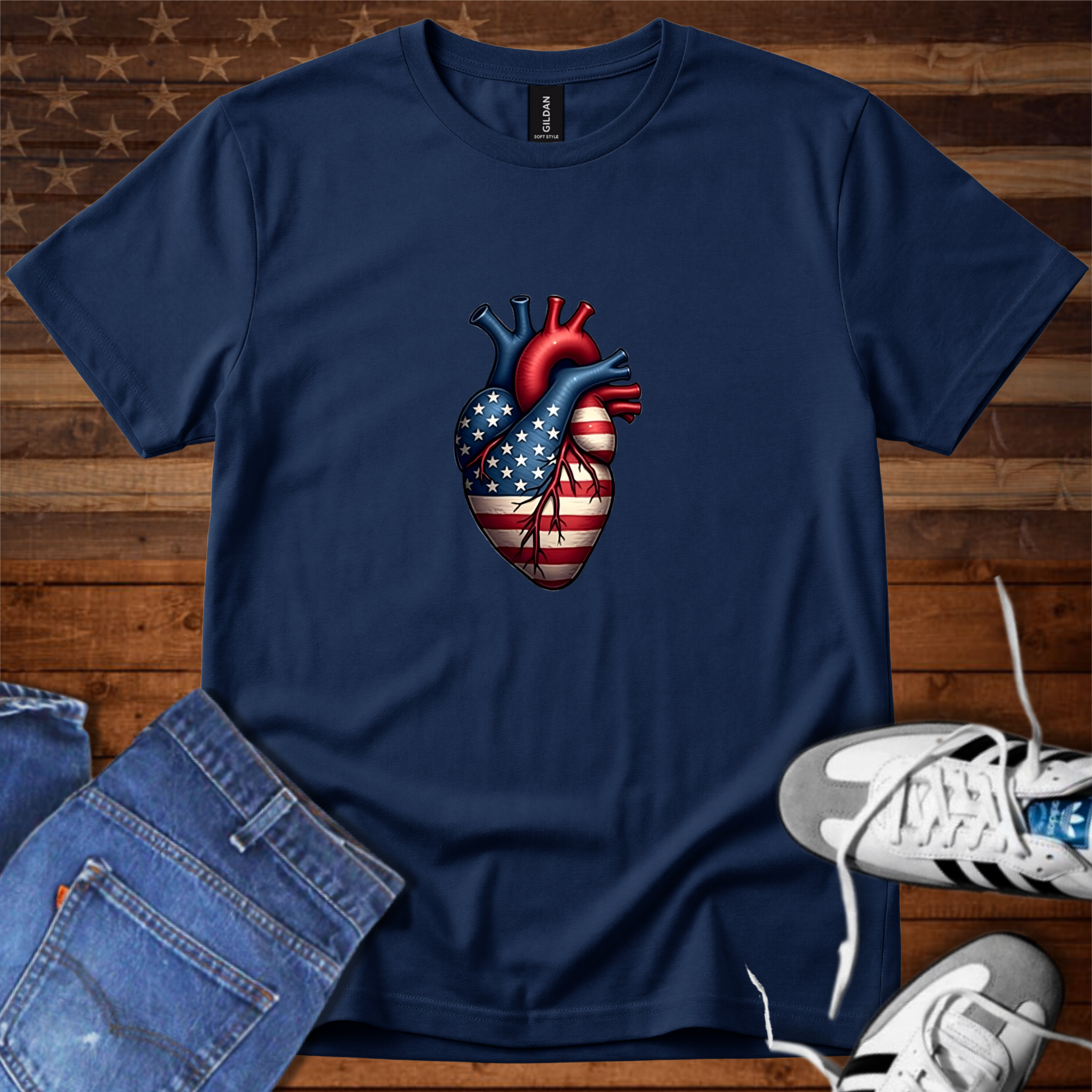 Shameless Patriots Heart Logo