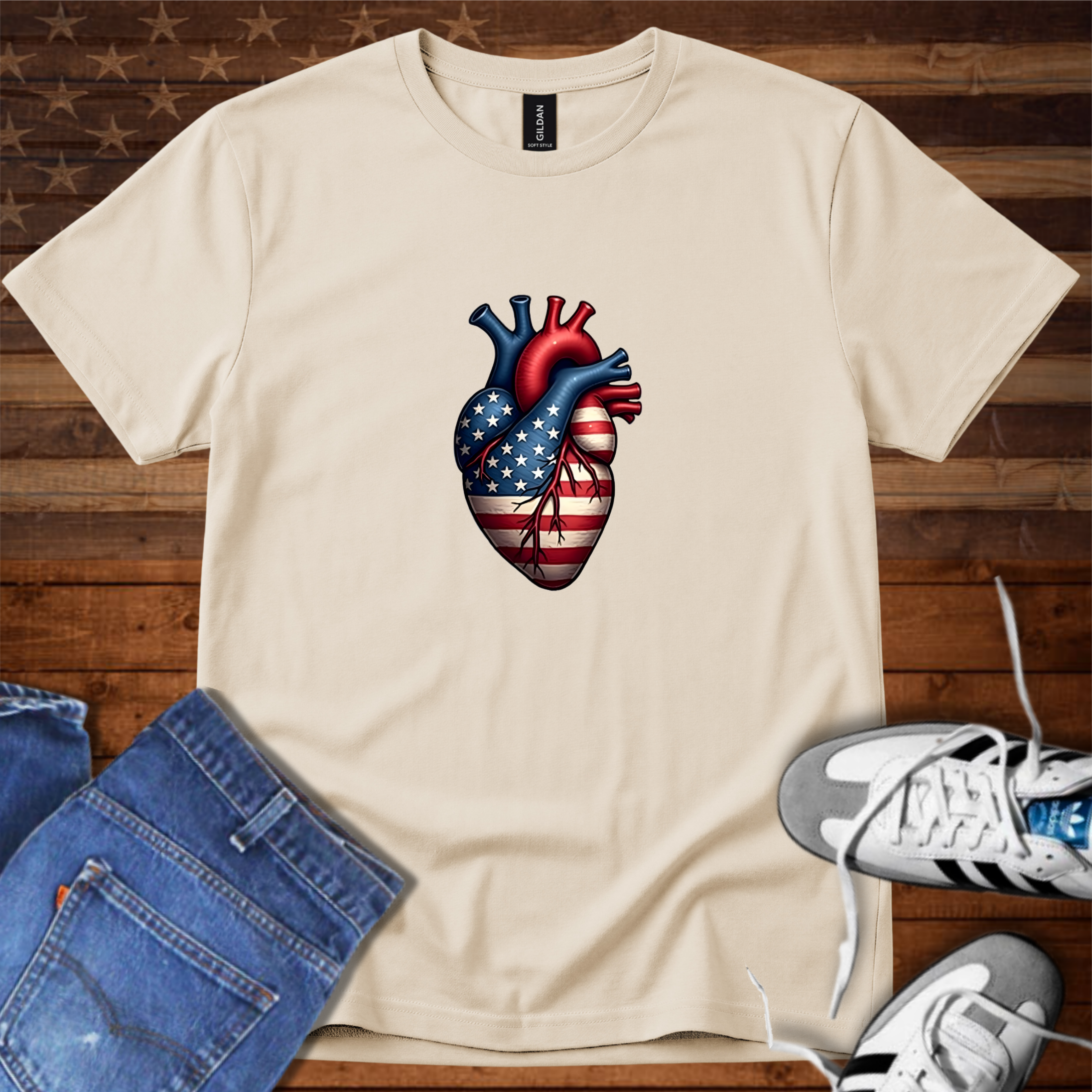 Shameless Patriots Heart Logo